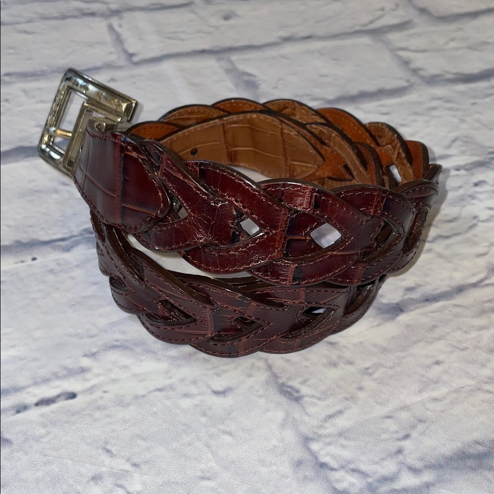 Brighton Leather Braided Belt (Reversible) - Picture 2 of 8
